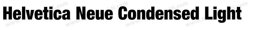 Helvetica Neue Condensed Light字体转换